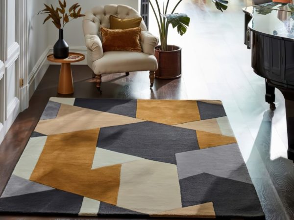 popova caramel slate shell 143101 wool rug 1