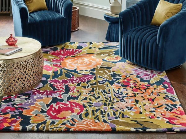 sanguine aubergine palm apricot indigo room