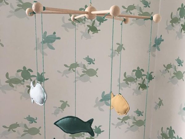 tiny turtles wallcovering room 1