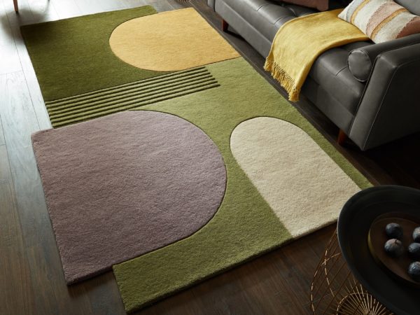 ABSTRACT LOZENGE GREEN MULTI room