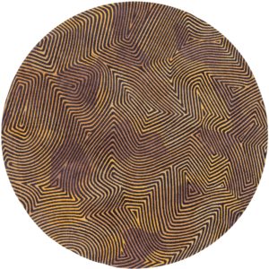 meditation black gold full view