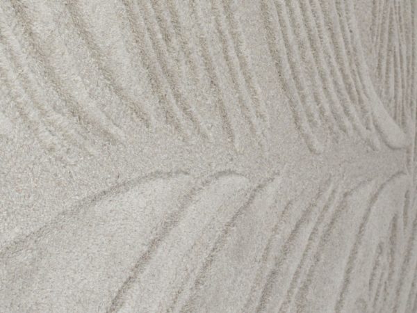 solace lino leaf grey detail